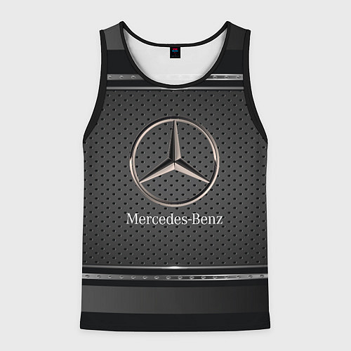 Мужская майка без рукавов MERCEDES BENZ МЕРСЕДЕС БЕНЗ / 3D-Черный – фото 1