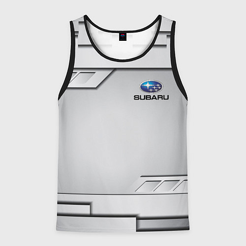 Мужская майка без рукавов SUBARU СУБАРУ / 3D-Черный – фото 1