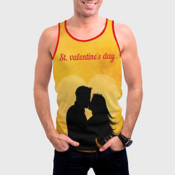 Майка-безрукавка мужская St valentines day, цвет: 3D-красный — фото 2