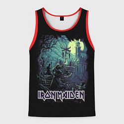 Майка-безрукавка мужская IRON MAIDEN, цвет: 3D-красный