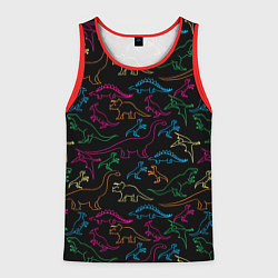 Мужская майка без рукавов Динозавры