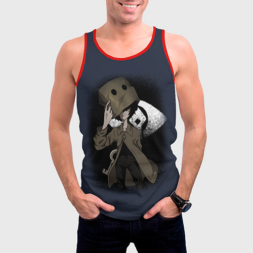 Мужская майка без рукавов Little Nightmares 2 MONO / 3D-Красный – фото 3