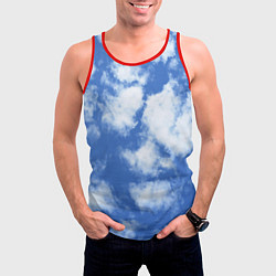Майка-безрукавка мужская ОБЛАКА, цвет: 3D-красный — фото 2