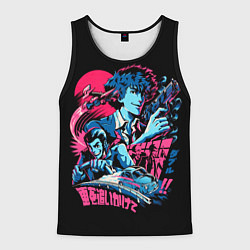 Майка-безрукавка мужская Cowboy Bebop, цвет: 3D-черный