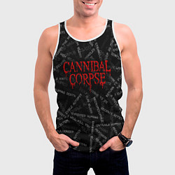 Майка-безрукавка мужская Cannibal Corpse Songs Z, цвет: 3D-белый — фото 2