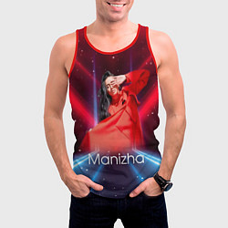 Майка-безрукавка мужская Манижа Manizha, цвет: 3D-красный — фото 2