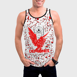 Майка-безрукавка мужская Deftones, цвет: 3D-черный — фото 2