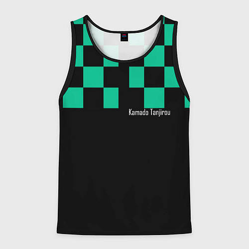 Мужская майка без рукавов Kamado Tanjirou Kimetsu no Yaiba / 3D-Черный – фото 1
