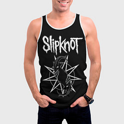 Майка-безрукавка мужская Skipknot Козел, цвет: 3D-белый — фото 2