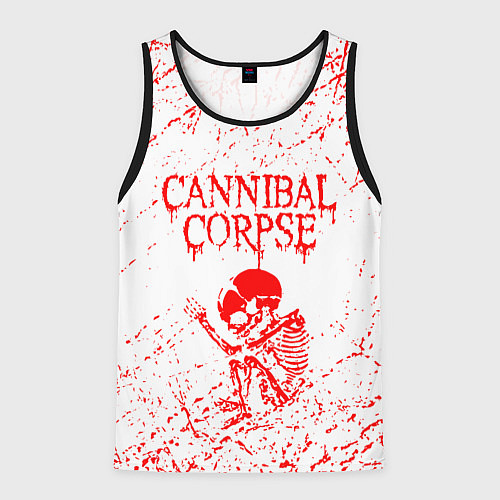Мужская майка без рукавов Cannibal corpse / 3D-Черный – фото 1