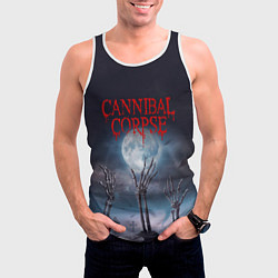 Майка-безрукавка мужская Cannibal Corpse Труп Каннибала Z, цвет: 3D-белый — фото 2