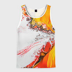 Мужская майка без рукавов Рисунок желтой краской