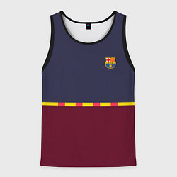 Майка-безрукавка мужская FC Barcelona Flag and team Logo 202122, цвет: 3D-черный