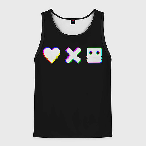 Мужская майка без рукавов Love Death and Robots Glitch / 3D-Черный – фото 1