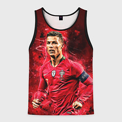 Мужская майка без рукавов Криштиану Роналду Португалия