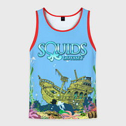 Майка-безрукавка мужская Squids odyssey, цвет: 3D-красный