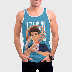 Майка-безрукавка мужская Izumi and Migi, цвет: 3D-белый — фото 2