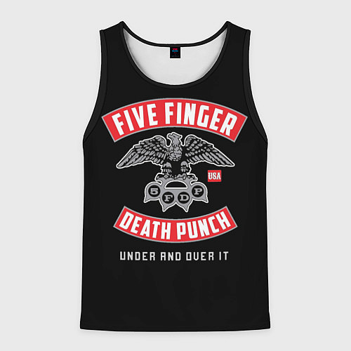 Мужская майка без рукавов Five Finger Death Punch 5FDP / 3D-Черный – фото 1