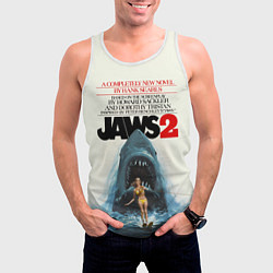 Майка-безрукавка мужская Jaws 2, цвет: 3D-белый — фото 2