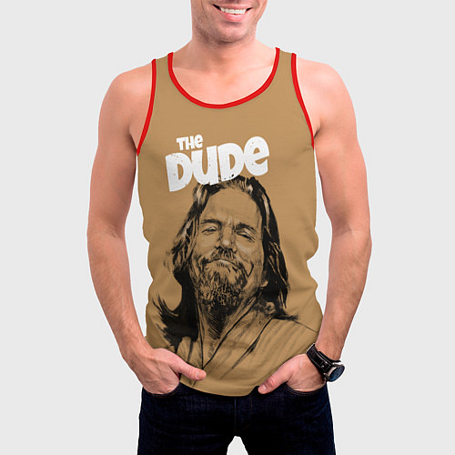 Мужская майка без рукавов The Big Lebowski Dude / 3D-Красный – фото 3