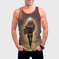 Майка-безрукавка мужская Type A No 2 Nier Automata Z, цвет: 3D-красный — фото 2