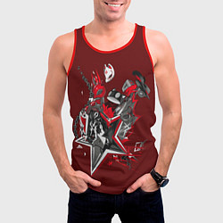 Майка-безрукавка мужская Mask of Ren, цвет: 3D-красный — фото 2