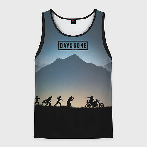 Мужская майка без рукавов Days Gone / 3D-Черный – фото 1