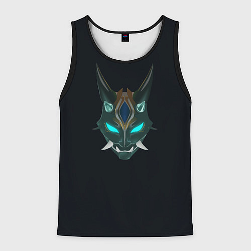 Мужская майка без рукавов Genshin Impact - Xiao / 3D-Черный – фото 1