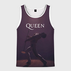Майка-безрукавка мужская Freddie Mercury Queen Z, цвет: 3D-белый