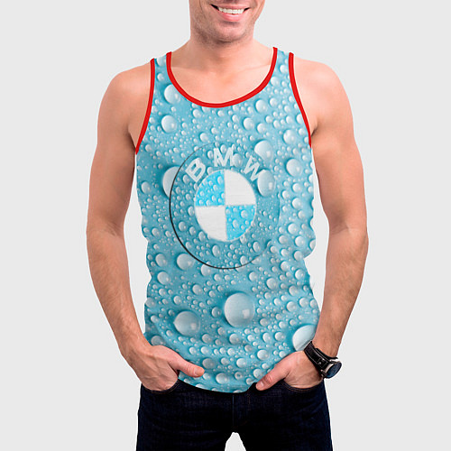 Мужская майка без рукавов BMW STORM / 3D-Красный – фото 3