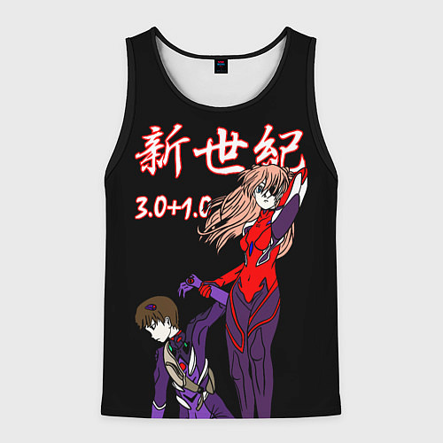 Мужская майка без рукавов Евангелион 3 01 0 / 3D-Черный – фото 1