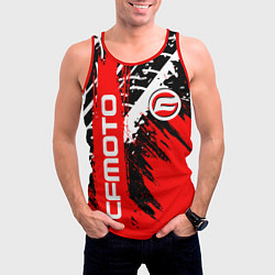 Майка-безрукавка мужская CFmoto СФ мото RED STYLE, цвет: 3D-красный — фото 2