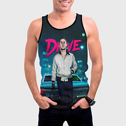 Майка-безрукавка мужская Райан Гослинг Драйв, цвет: 3D-черный — фото 2