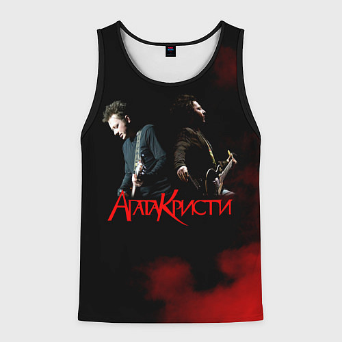 Мужская майка без рукавов Агата Кристи группа / 3D-Черный – фото 1