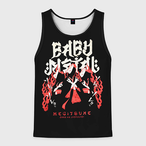 Мужская майка без рукавов Trio metal / 3D-Черный – фото 1