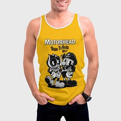 Майка-безрукавка мужская Motorhead x Cuphead, цвет: 3D-белый — фото 2