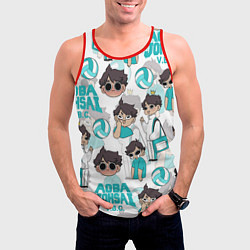 Майка-безрукавка мужская ТООРУ ОЙКАВА OIKAWA TORU, цвет: 3D-красный — фото 2