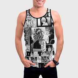 Майка-безрукавка мужская Девочка, которая видит это, цвет: 3D-черный — фото 2