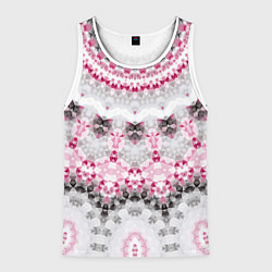 Майка-безрукавка мужская Абстрактный современный фон, цвет: 3D-белый