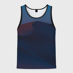 Майка-безрукавка мужская Ночная пустыня дюна на рассвете, цвет: 3D-черный