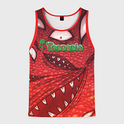 Майка-безрукавка мужская Terraria Wall of Flesh, цвет: 3D-красный