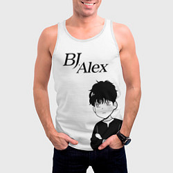 Майка-безрукавка мужская BJ Alex чиби, цвет: 3D-белый — фото 2