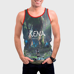Майка-безрукавка мужская Кена с тленышами, цвет: 3D-красный — фото 2