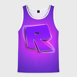 Мужская майка без рукавов ROBLOX NEON LOGO РОБЛОКС