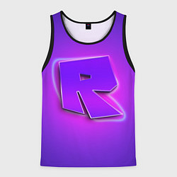 Мужская майка без рукавов ROBLOX NEON LOGO РОБЛОКС