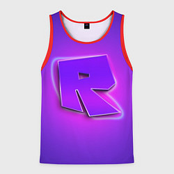 Мужская майка без рукавов ROBLOX NEON LOGO РОБЛОКС
