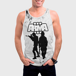 Майка-безрукавка мужская Arma Арма,Tactical Simulator, цвет: 3D-белый — фото 2