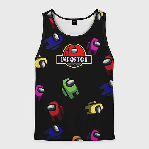Мужская майка без рукавов Among Us Impostor / 3D-Черный – фото 1