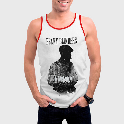 Мужская майка без рукавов Thomas Shelby Peaky Blinders / 3D-Красный – фото 3