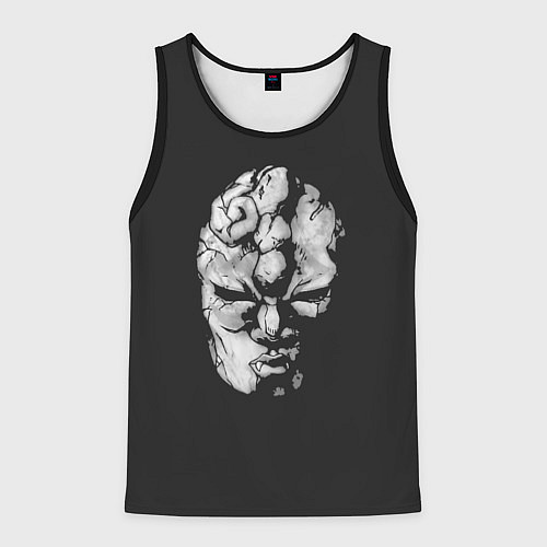 Мужская майка без рукавов Каменная маска Джо Джо / 3D-Черный – фото 1
